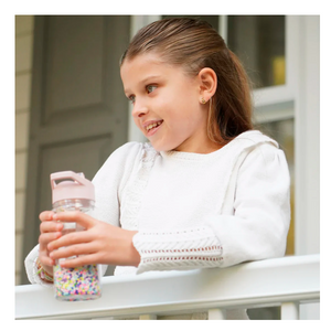 BOTELLA CON BOMBILLA ROSA SPARKLING  300 ml MELII