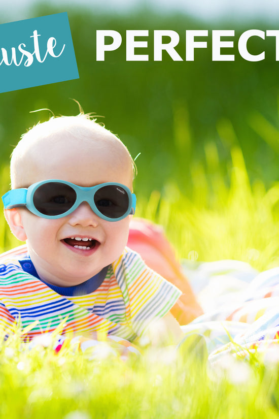 LENTES DE SOL PARA BEBÉS BABY SURFER  0 A 18 MESES AZUL TURQUESA - MAUSITO
