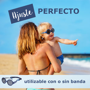 LENTES DE SOL PARA BEBÉS THE HIPPIE  6 A 24 MESES AZUL - MAUSITO