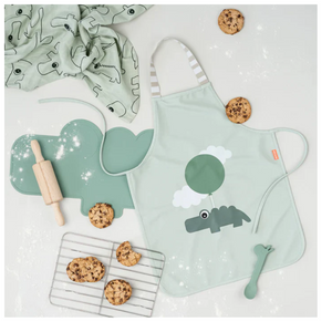 DELANTAL IMPERMEABLE  HAPPY CLOUDS VERDE - DONE BY DEER