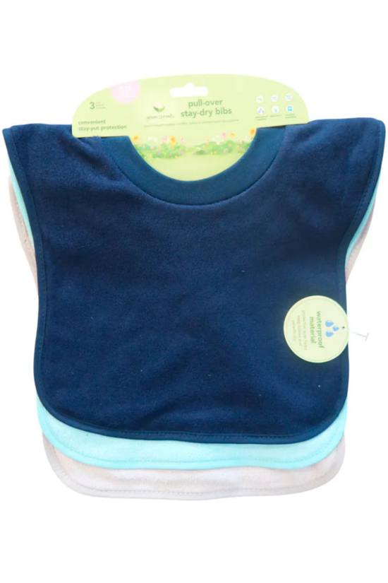 Baberos Impermeables Pack x3 Tipo Polera Green Sprouts