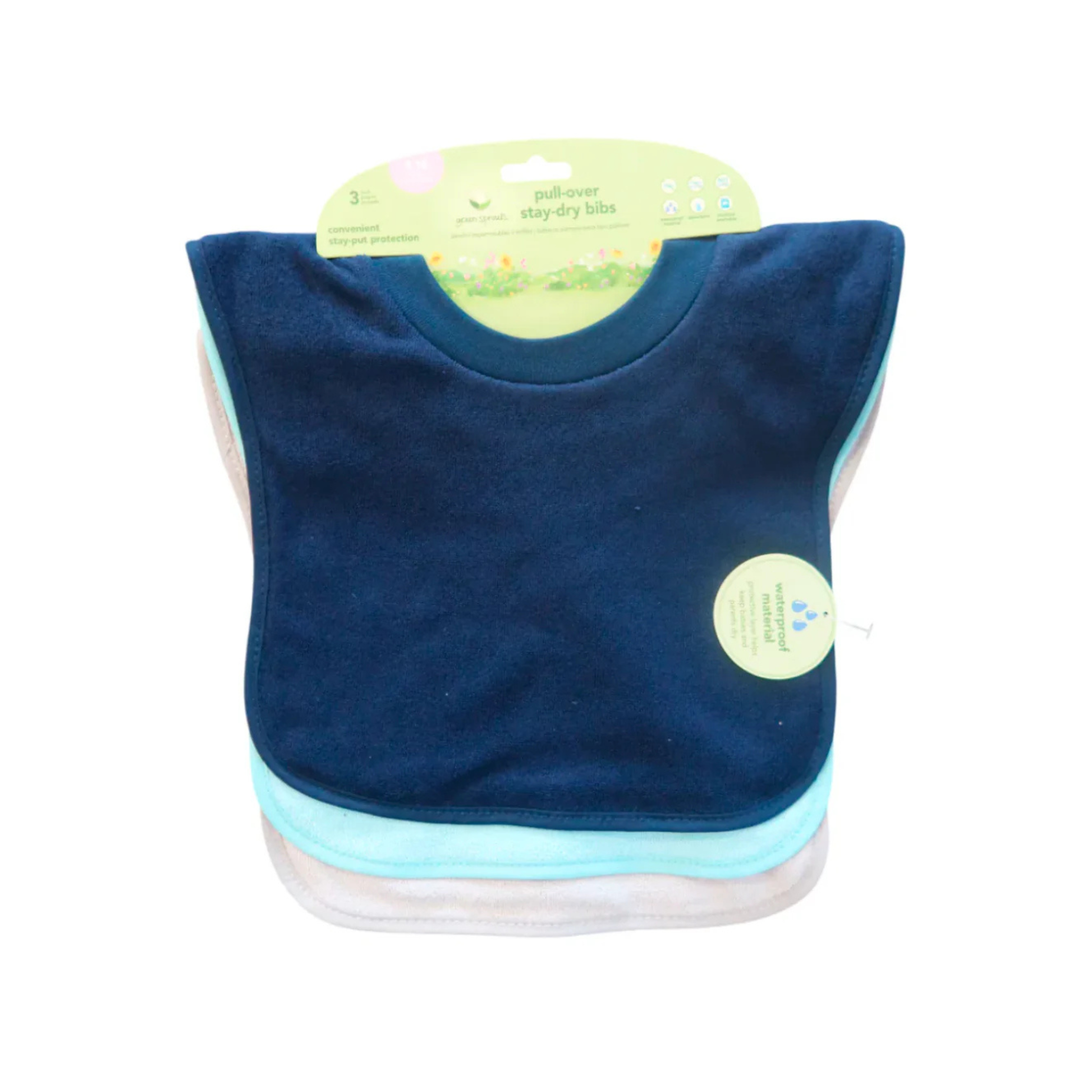 Baberos Impermeables Pack x3 Tipo Polera Green Sprouts