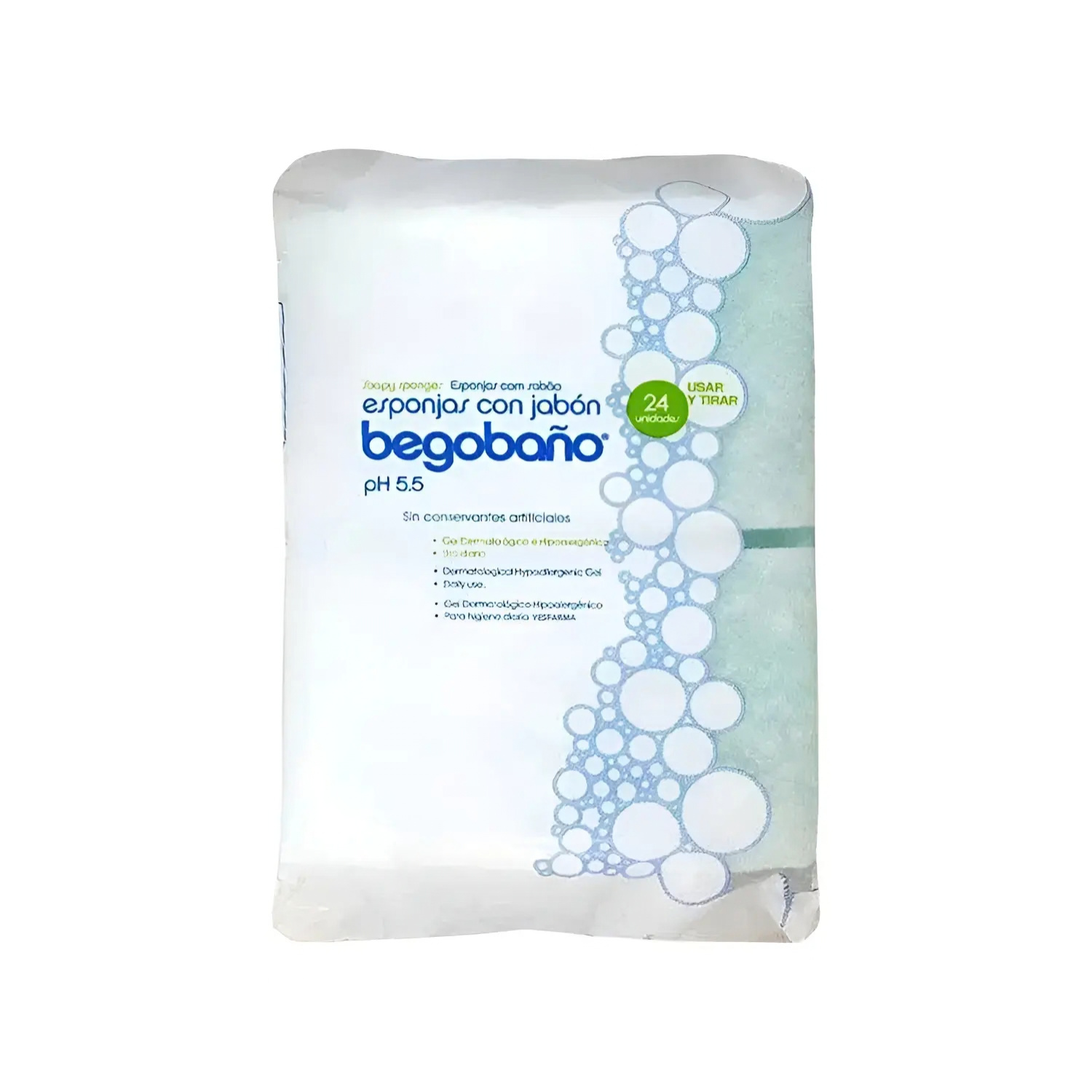 Esponja Jabonosa Desechable Begobaño 24 U.