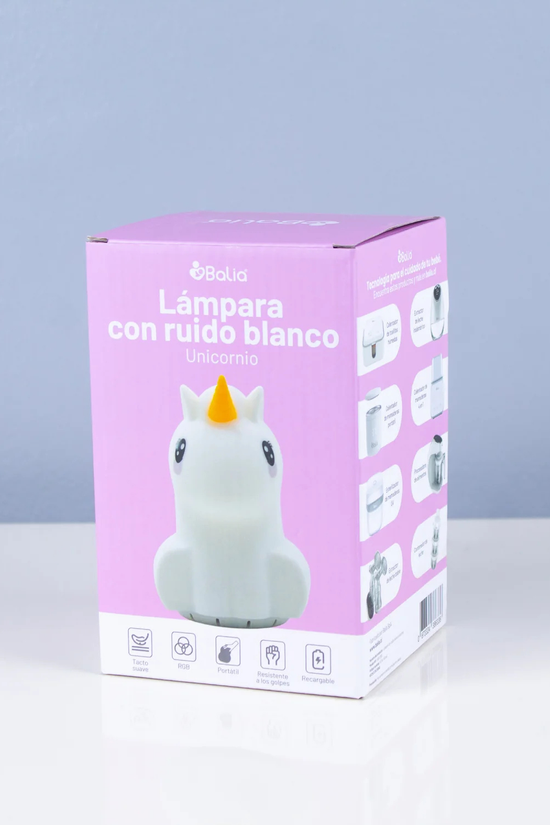 Lámpara con Ruido Blanco Portátil Unicornio Balia