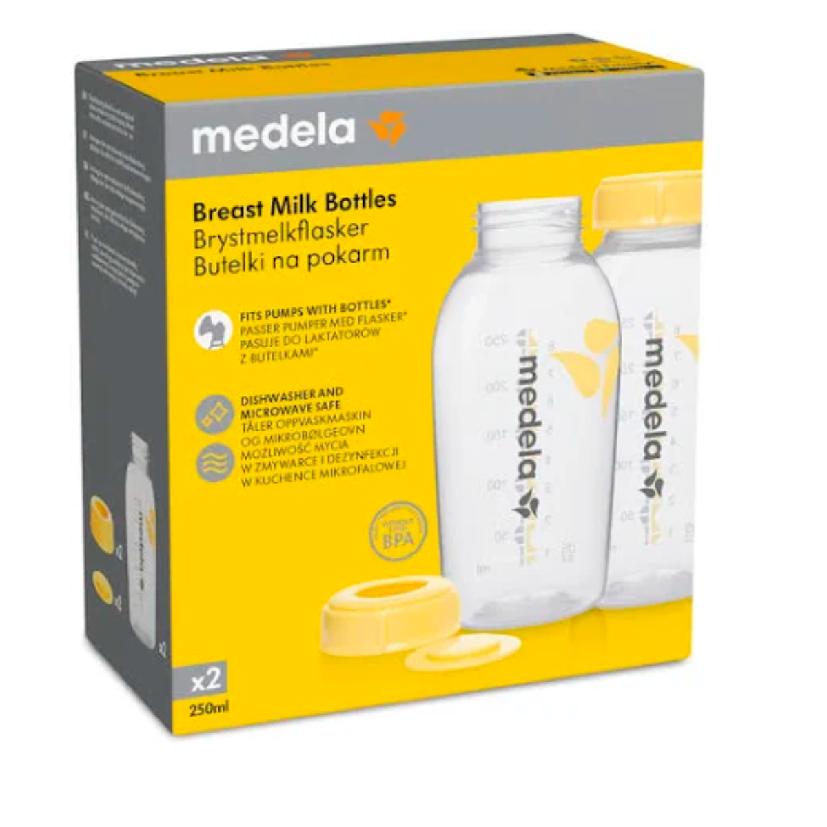 BOTELLA DE ALMACENAMIENTO MEDELA 250 ML 2 U