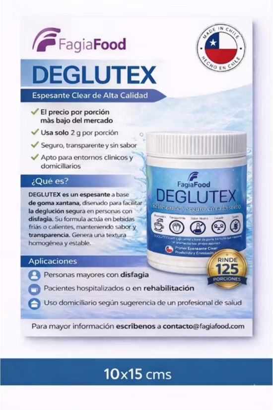 Deglutex Espesante de Líquidos 250 Grs. Transparente
