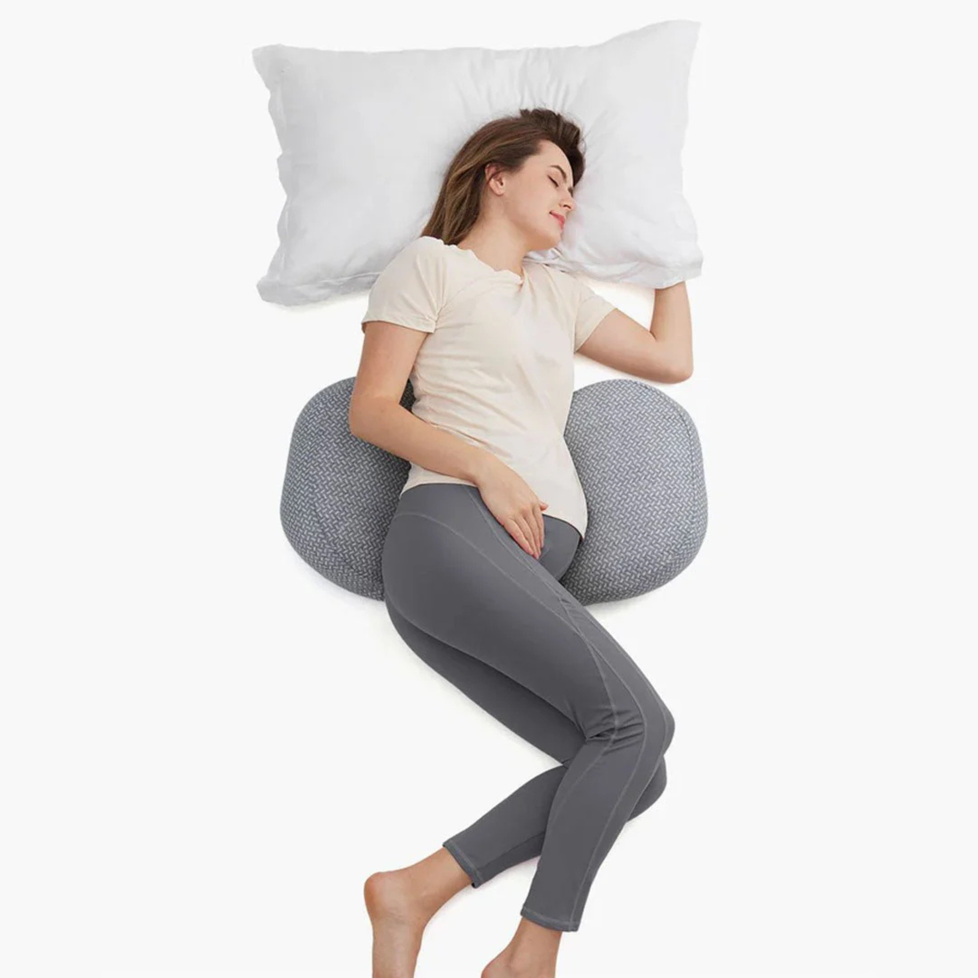 Almohada de Embarazo Cuña con apoyo lateral Momcozy