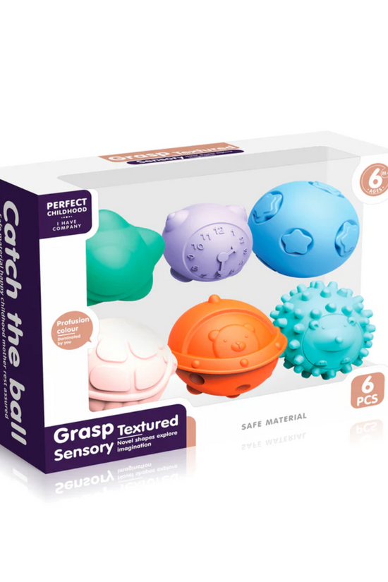PELOTAS SENSORIALES 6 PIEZAS  GRASP