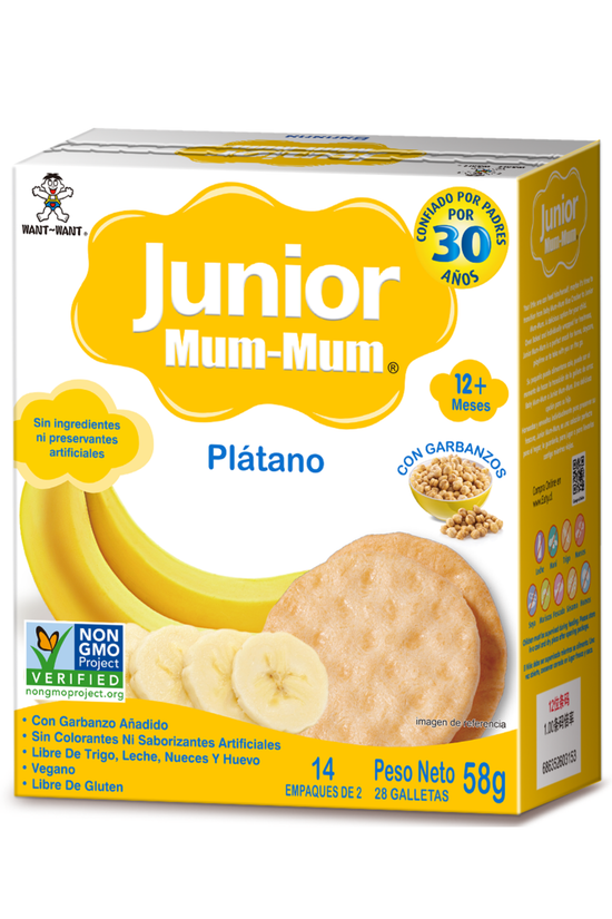 Galletas Baby Mum-Mum Gateadores Plátano 58g +12m