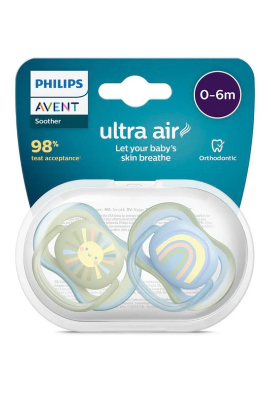 Chupete Philips Avent Ultra Air Orthodontic 0–6 Meses