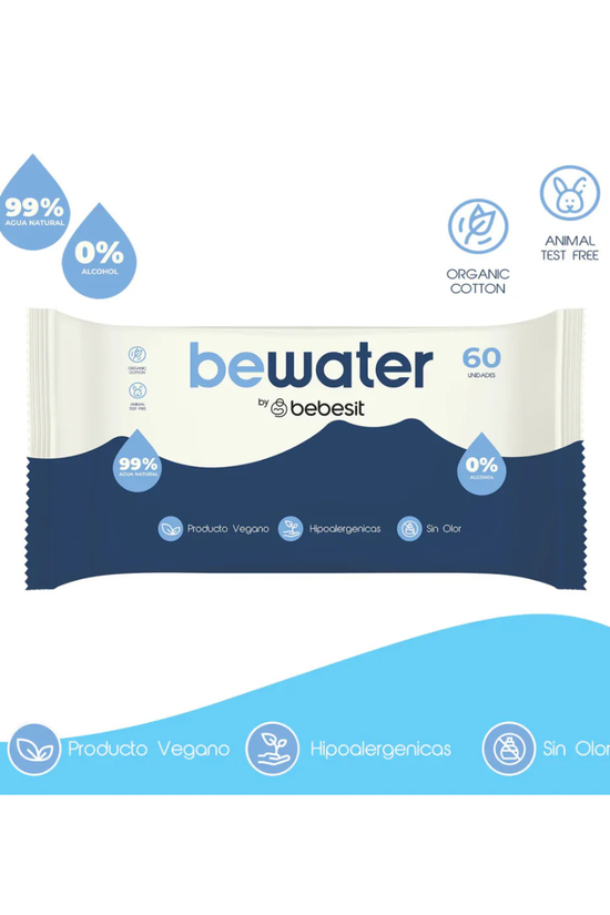 Toallas Húmedas Bewater Bebesit Caja de 12 Paquetes