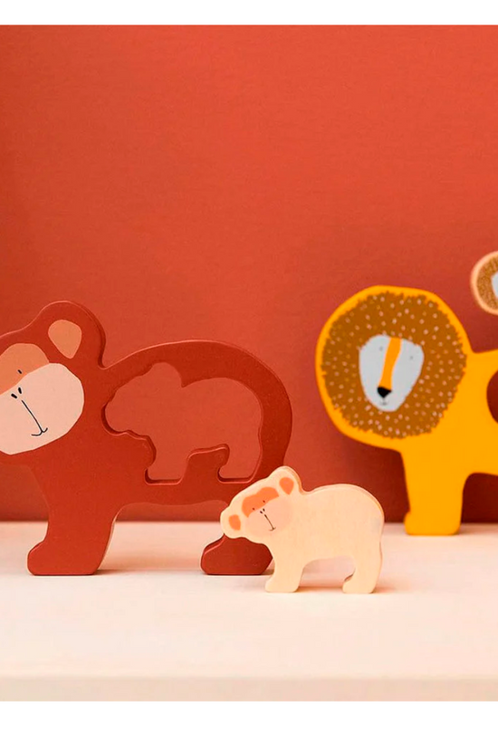 PUZZLE BEBÉS DE MADERA SR. MONO  TRIXIE