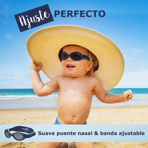 LENTES INFANTILES BABY SURFER  0 A 18 MESES AZUL MARINO MAUSITO