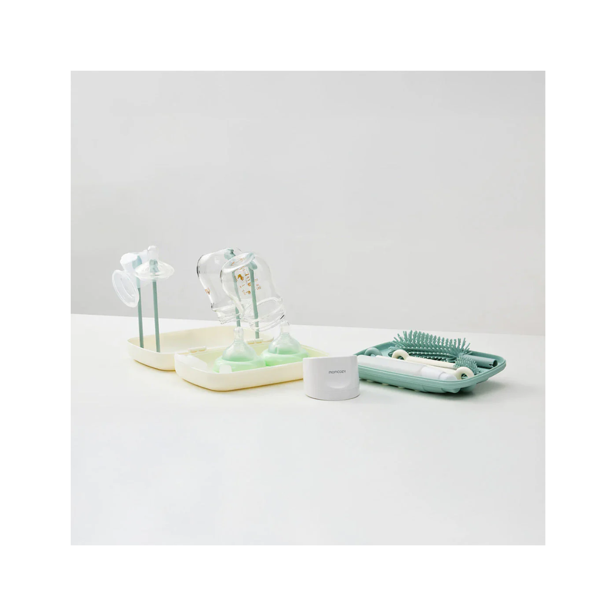 Kit de Cepillos para Biberones Momcozy Push-Press