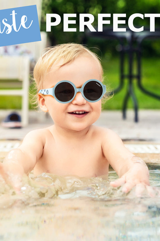 LENTES DE SOL PARA BEBÉS THE HIPPIE  6 A 24 MESES AZUL PIEDRA - MAUSITO