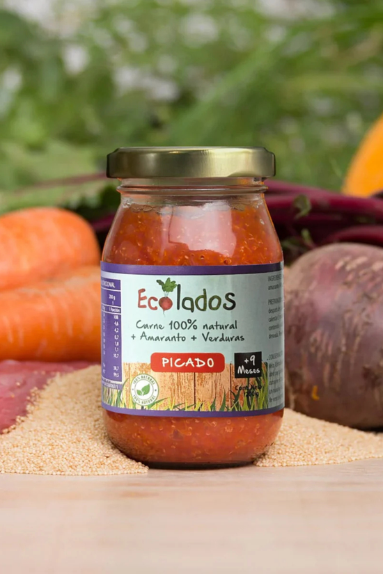 Picado 100% Natural de Carne Amaranto y Verduras 200gr Ecolados