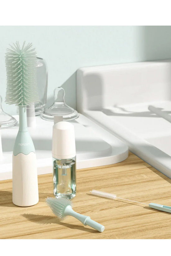 Kit de Cepillos para Biberones Momcozy Push-Press