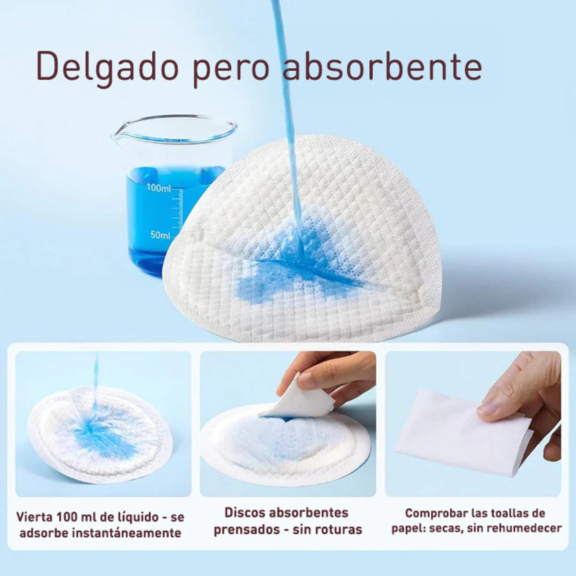 Absorbentes de Lactancia Ultra Delgados Momcozy 120 Unidades