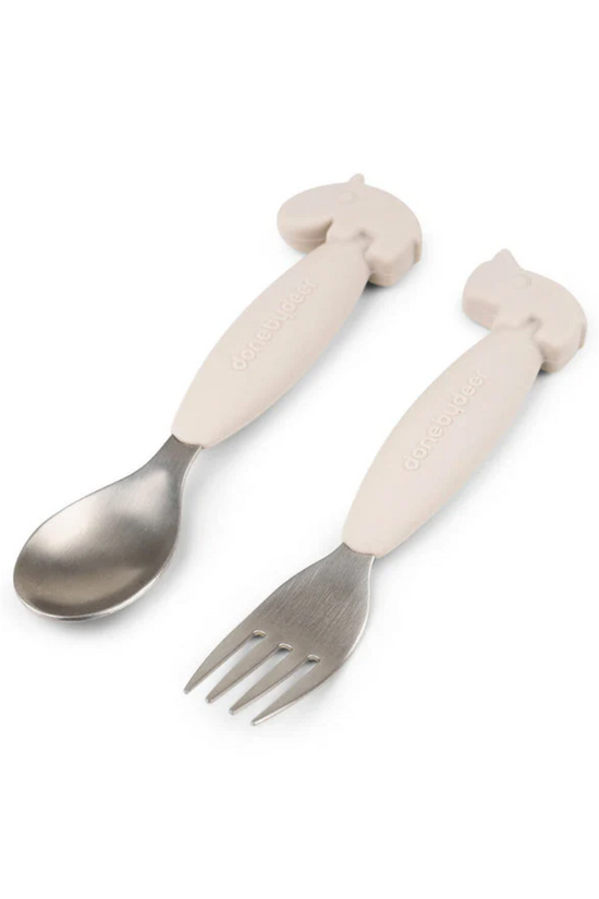 SET DE CUCHARA Y TENEDOR ARENA - DONE BY DEER