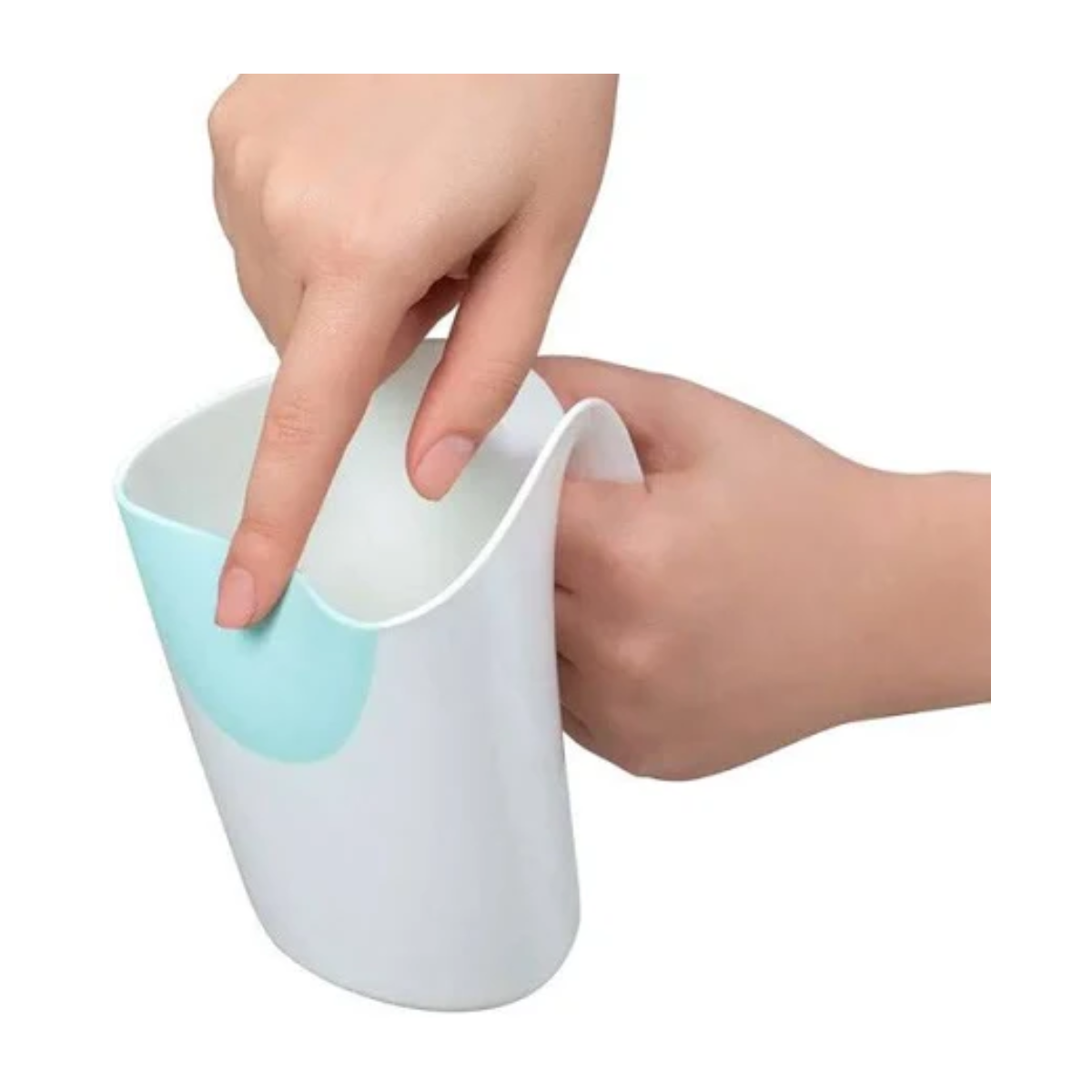 JARRO DE PELO CELESTE BLANCO  - CLEVAMAMA