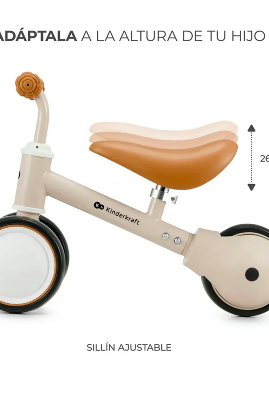 Triciclo de Balance Kinderkraft CUTIE Light Beige
