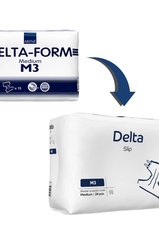 PAÑAL ANATÓMICO DELTA SLIP ABENA  M3  24 Unidades