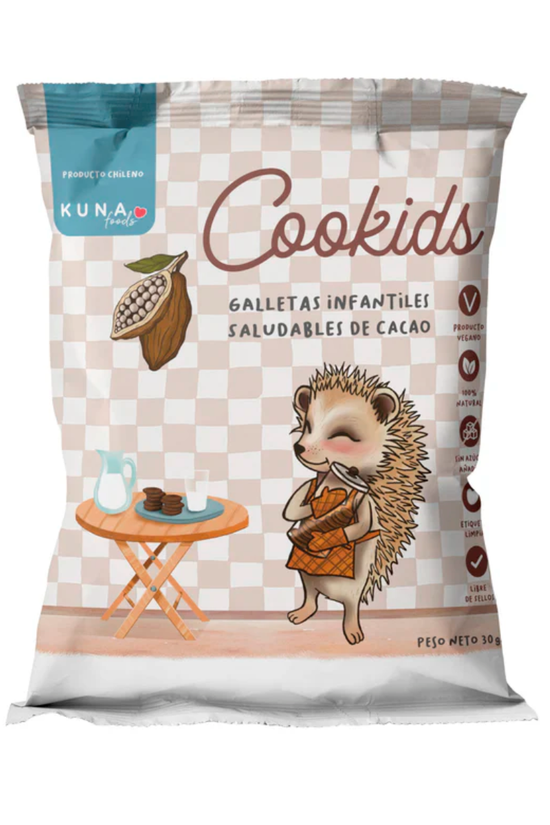 CAJA DE COOKIDS SALUDABLES KUNA CACAO 30 GR