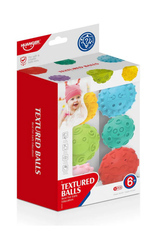 PELOTAS CON TEXTURA 6 PIEZAS  HUANGER