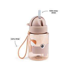 BOTELLA CON BOMBILLA PLAYGROUND ROSA 280ml DONE BY DEER