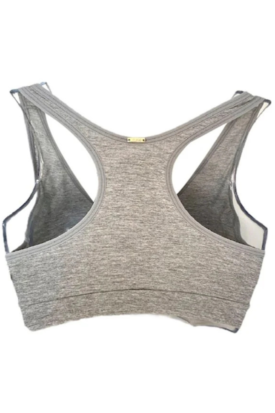 Sostén Maternal para Dormir de Algodón 2Rios Gris Talla XL
