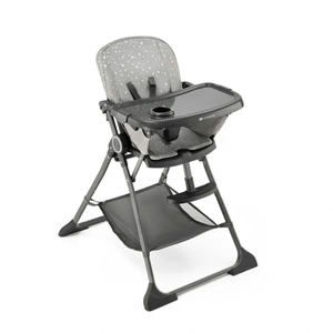 SILLA DE COMER PLEGABLE FOLDEE GRIS KINDERKRAFT