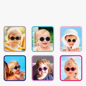 LENTES DE SOL PARA NIÑOS THE HIPPIE  LARGE 2 a 5 AÑOS  PEACH - MAUSITO