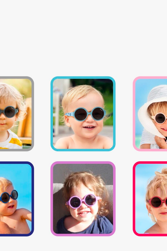 LENTES DE SOL PARA NIÑOS THE HIPPIE  LARGE 2 a 5 AÑOS  PEACH - MAUSITO