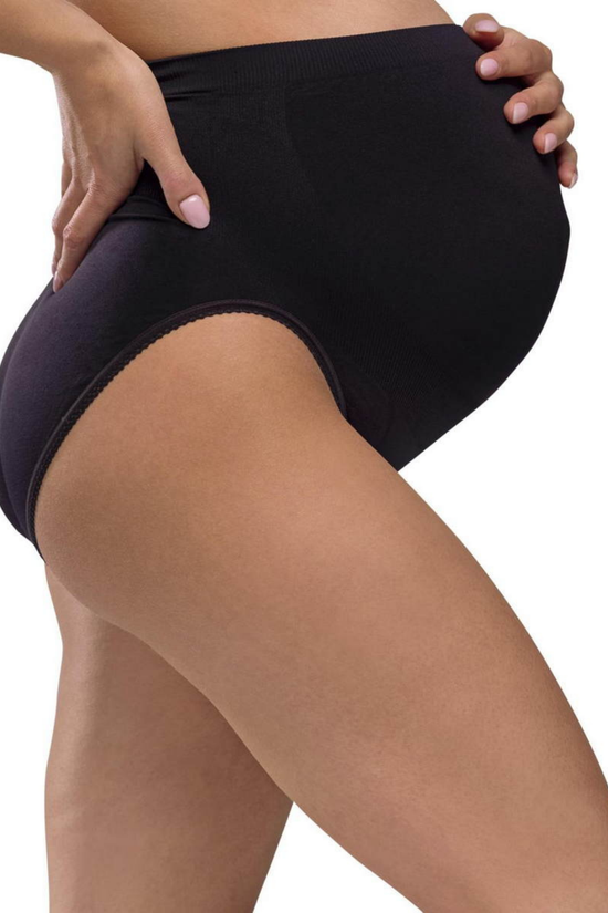 Calzón Prenatal Carriwell Negro Talla L | Sin Costuras
