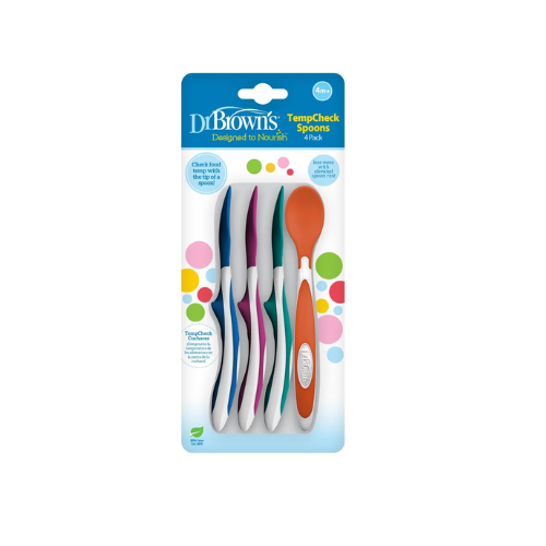 PACK 4 CUCHARAS CON SENSOR DE TEMPERATURA +4M - DR. BROWN’S