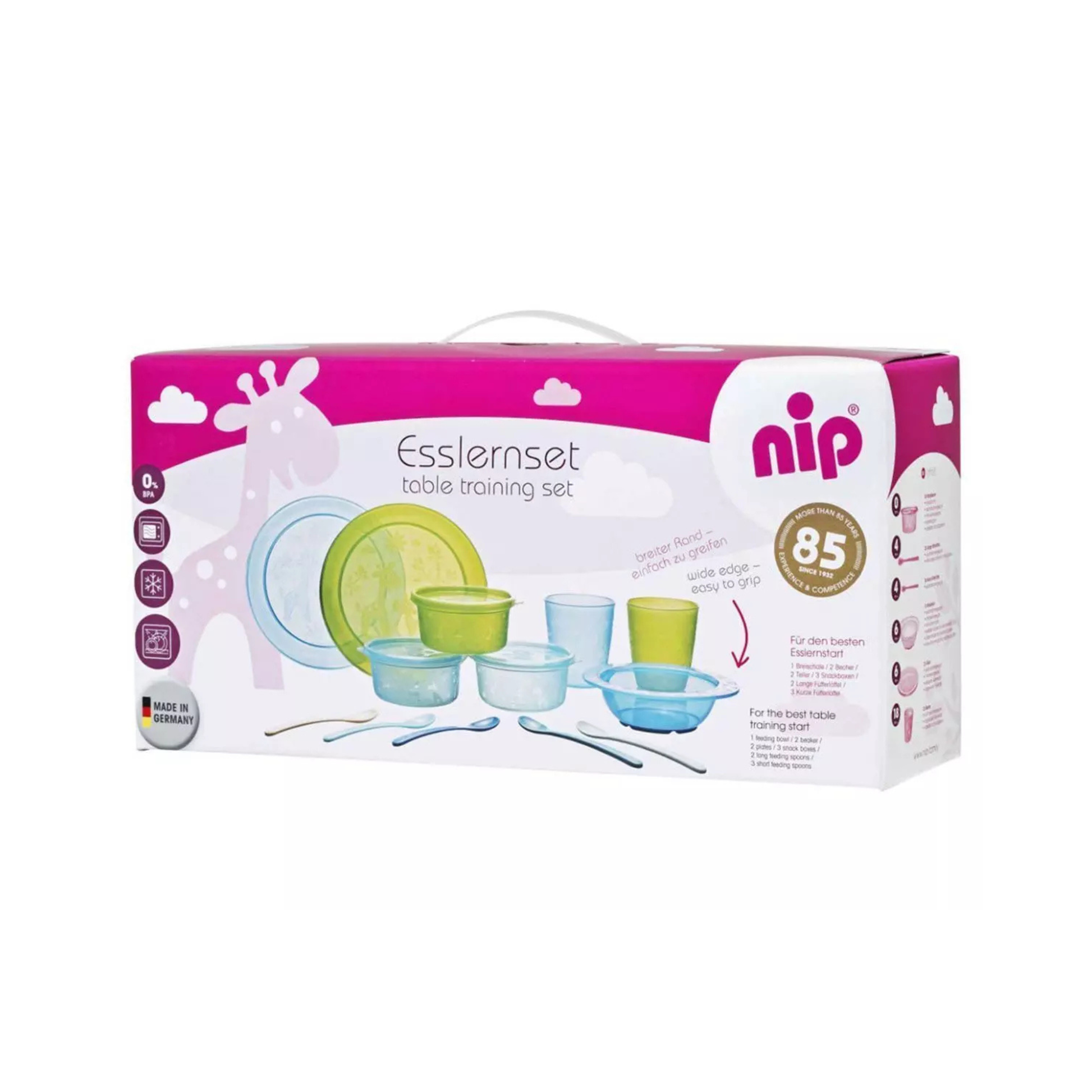 Set de Vajilla de Aprendizaje NIP Alimentación 13 Piezas