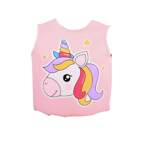 CHALECO FLOTADOR INFANTIL UNICORNIO ROSADO  3 A 6 años - GREEN DOLPHIN