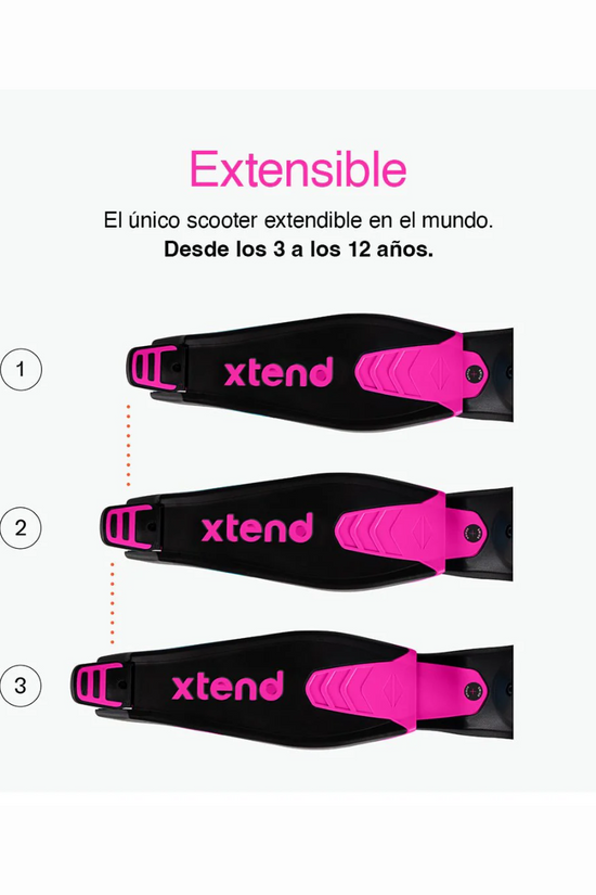 Scooter Xtend ROSA (3-12 años) SMARTRIKE