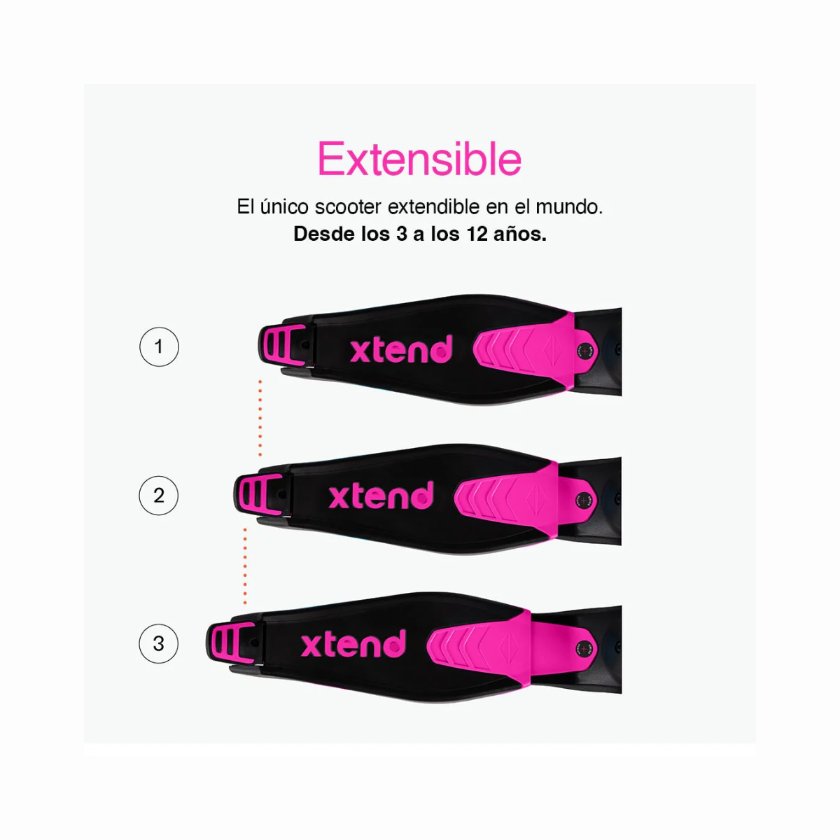 XtTEND SCOOTER ROSA (3-12 años)   SMARTRIKE