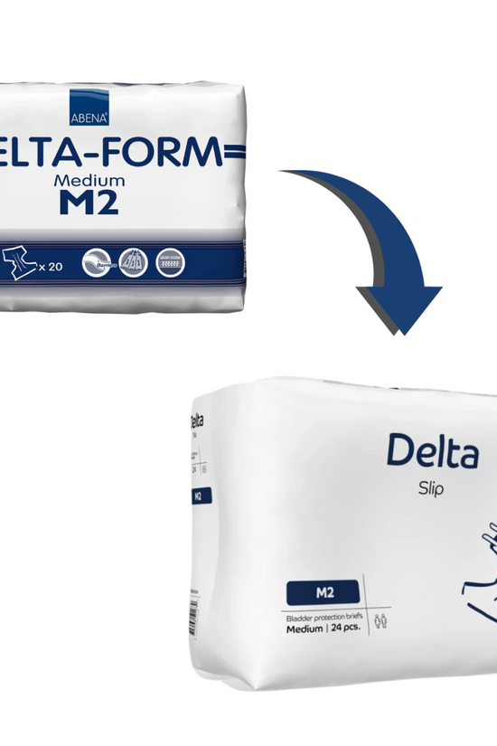 PAÑAL ANATÓMICO DELTA SLIP ABENA  M2 24 Unidades