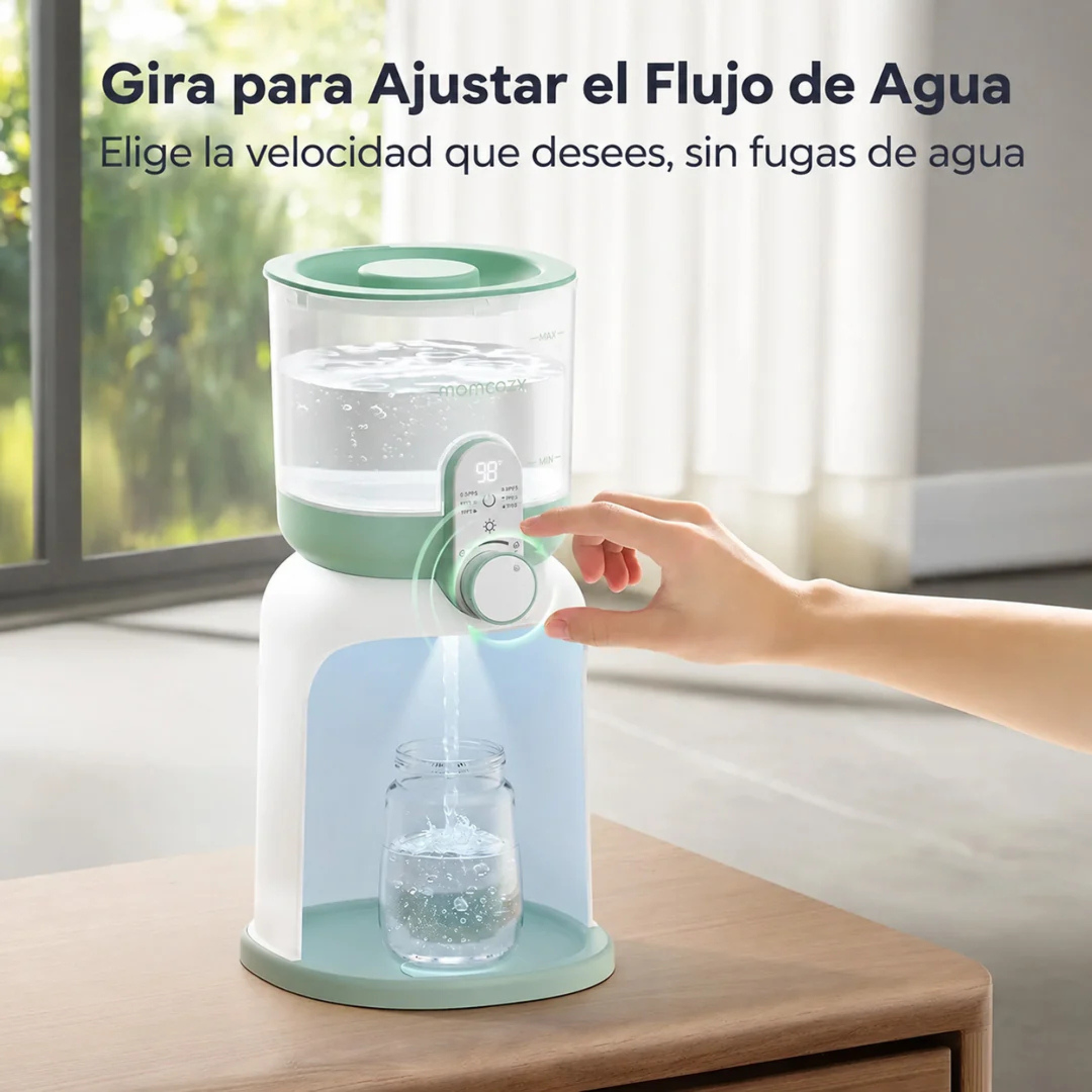 Dispensador y Calentador de Agua para Mamadera Momcozy