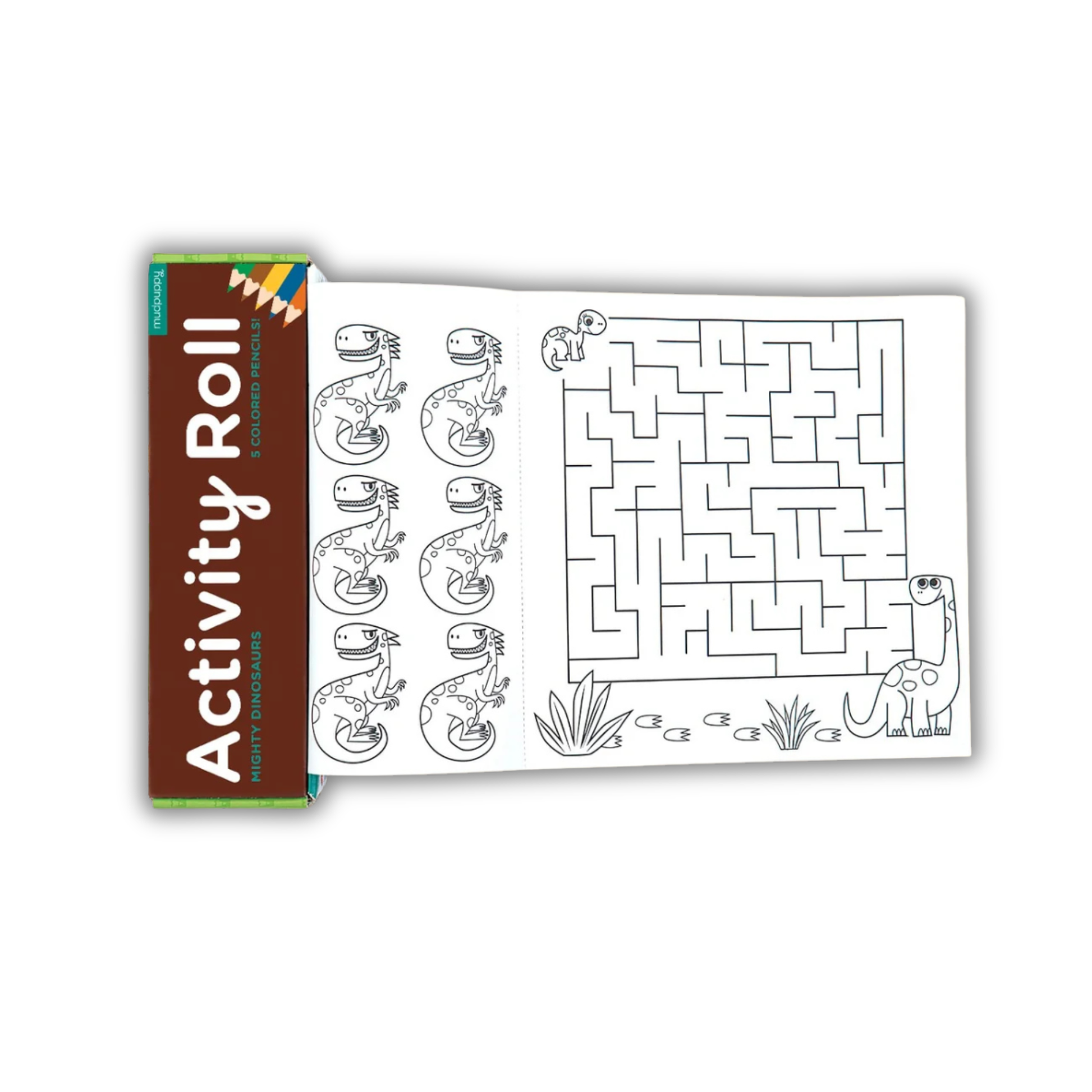 Rollo para Colorear con Colores Mighty Dinosaurs Mudpuppy 1.8mts