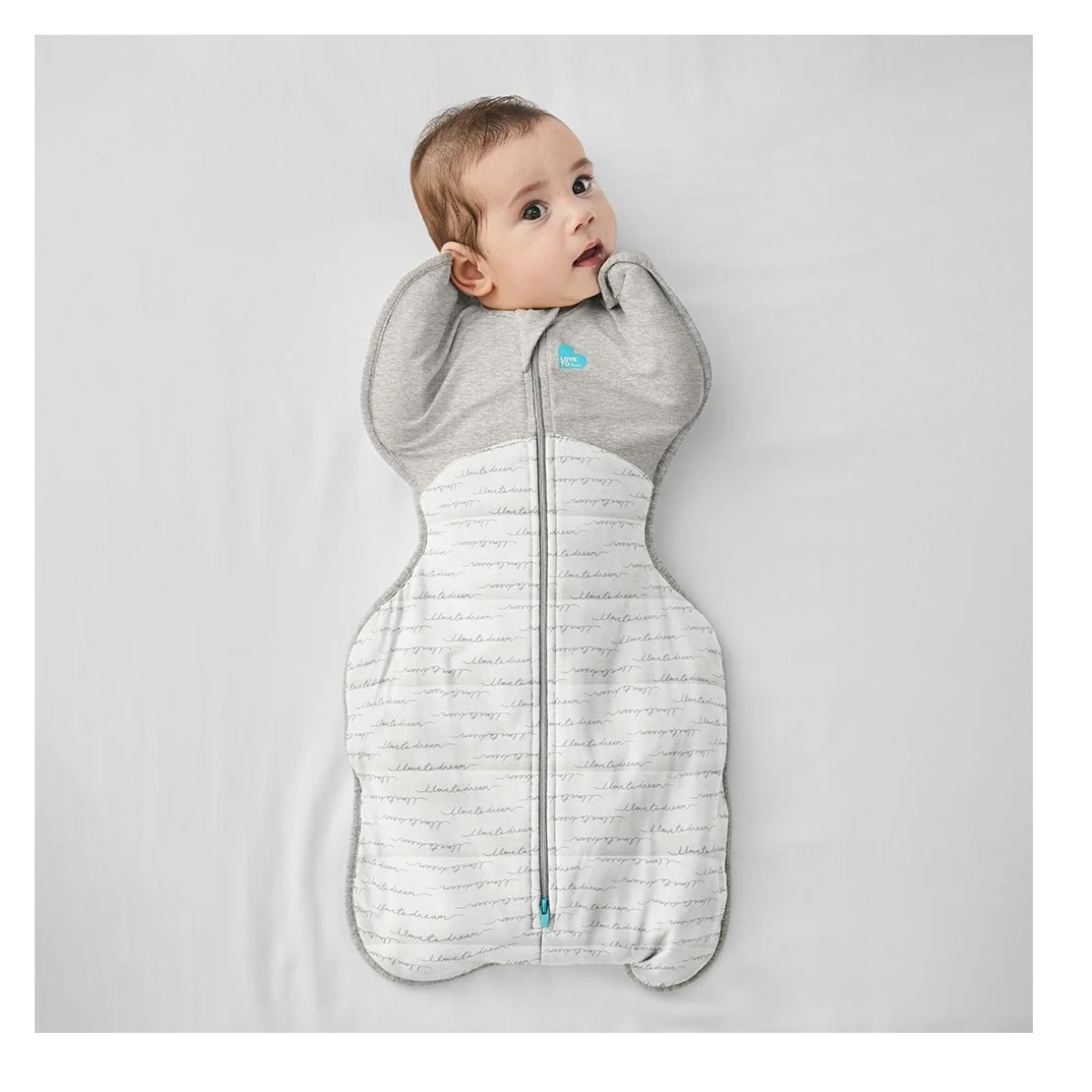 SAQUITO DE DORMIR SWADDLE  Etapa 1 - TOG 2.5 - Blanco  TALLA S - LOVE TO DREAM