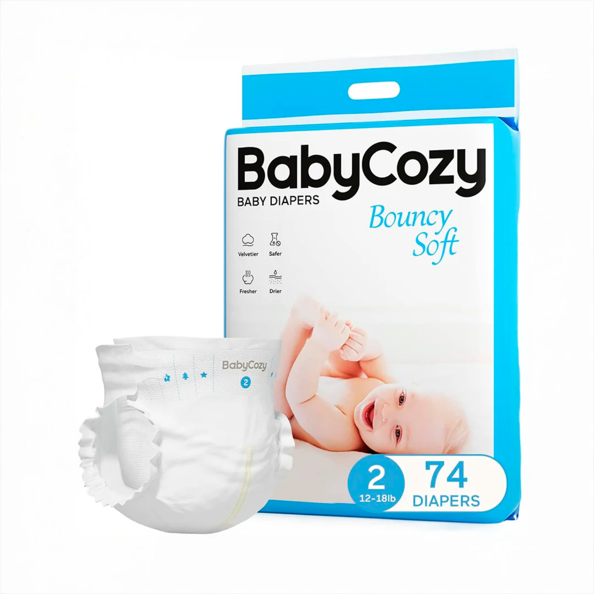 Pañales Desechables Baby Cozy Hipoalergénicos
