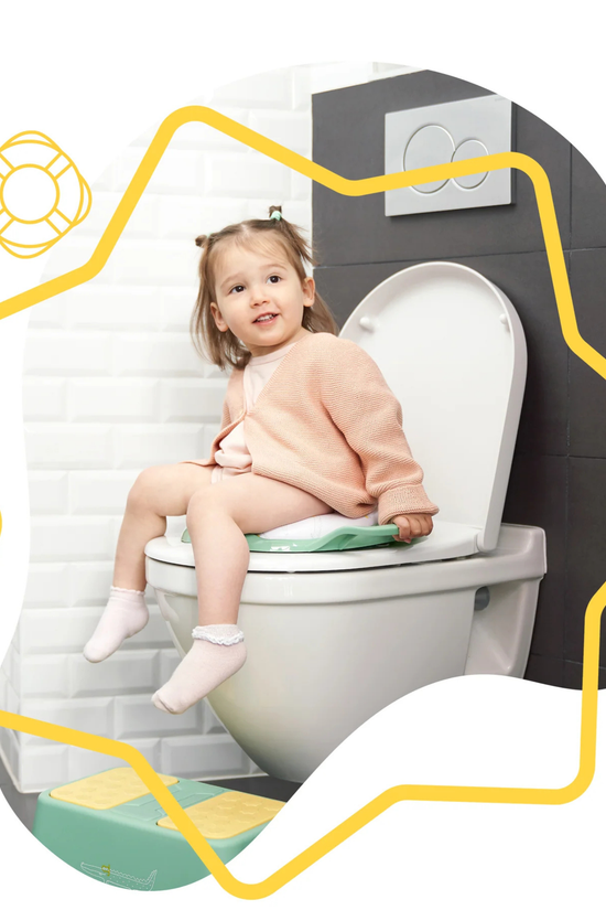 Adaptador Reductor de WC confortable con asas Badabulle