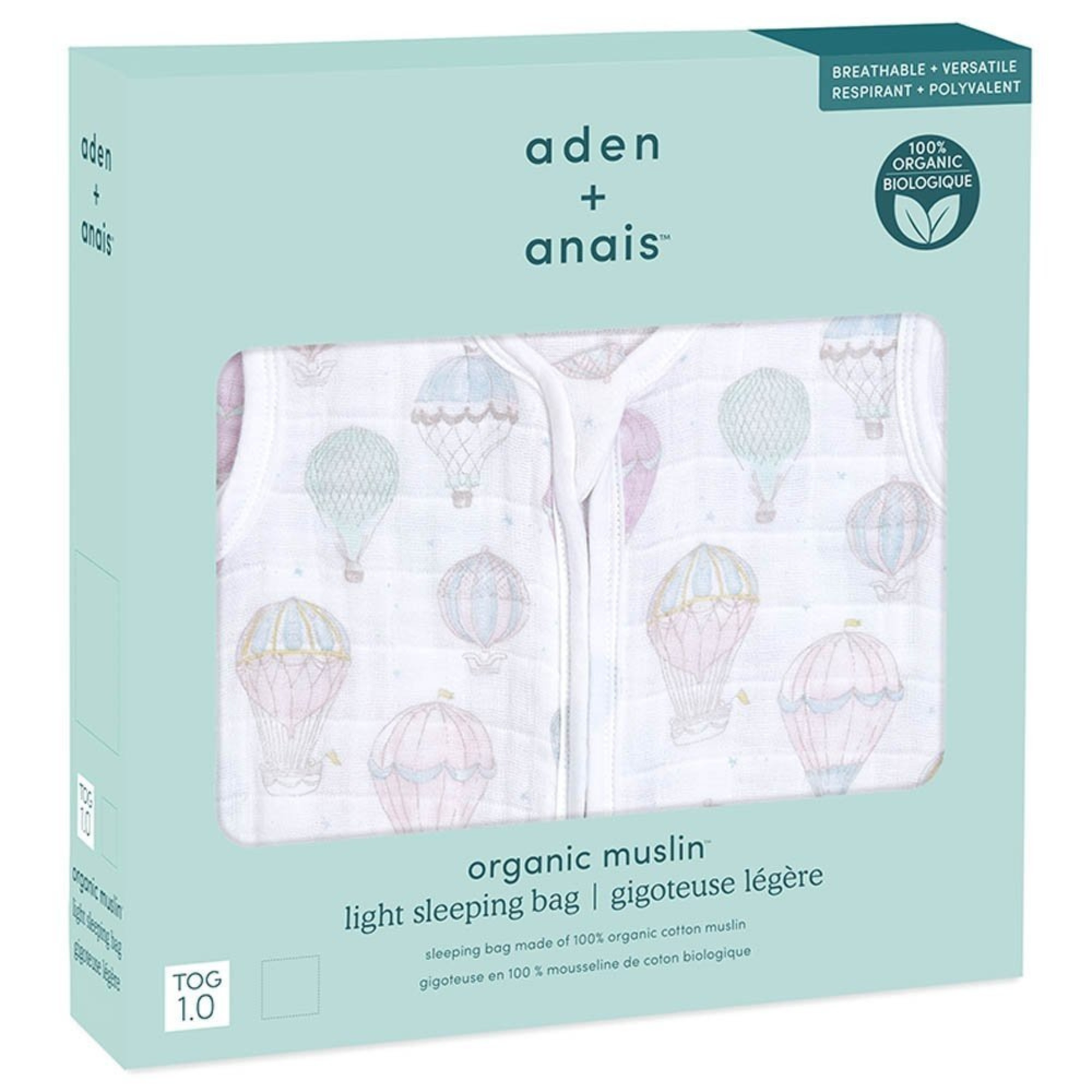 Saquito De Dormir Orgánico Aden + Anais Talla M 0-6m Tog1.0