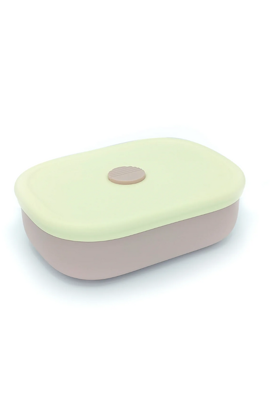 PLATO DE SILICONA ROSA CON TAPA DE BBPRO