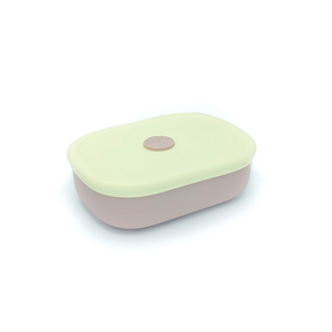 PLATO DE SILICONA ROSA CON TAPA DE BBPRO