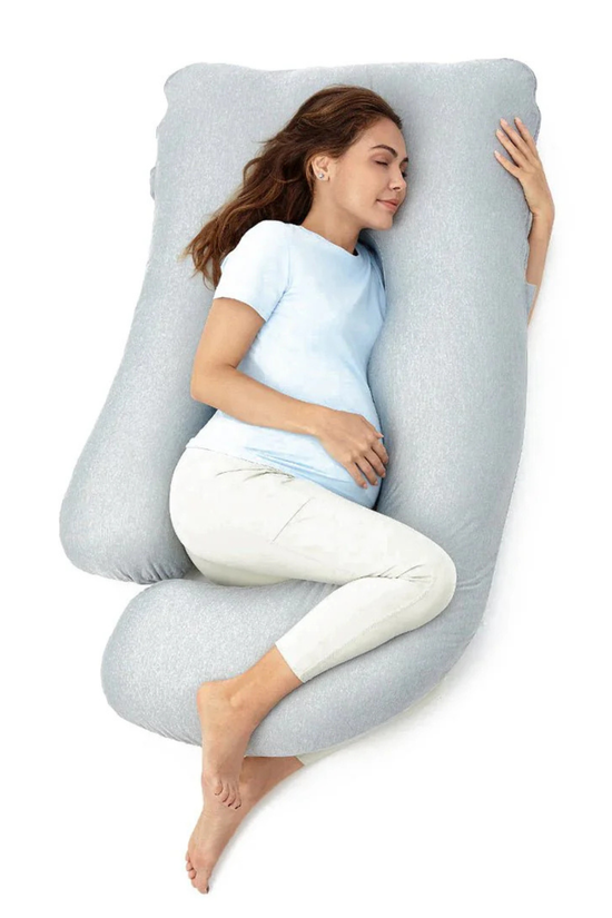 Almohada de Embarazo en Forma de U Momcozy con Tela Refrescante