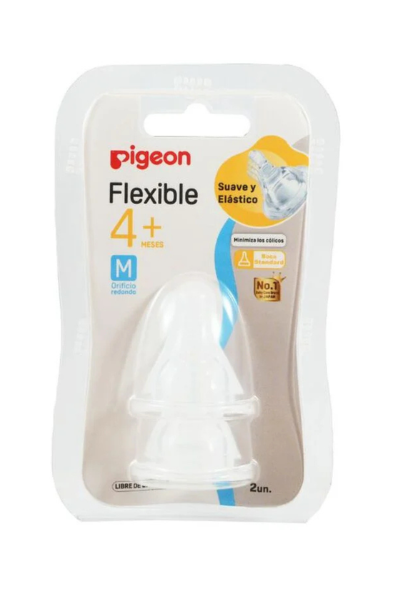 Repuesto Tetina Pigeon Flexible x2 Unidades (Boca Standard)